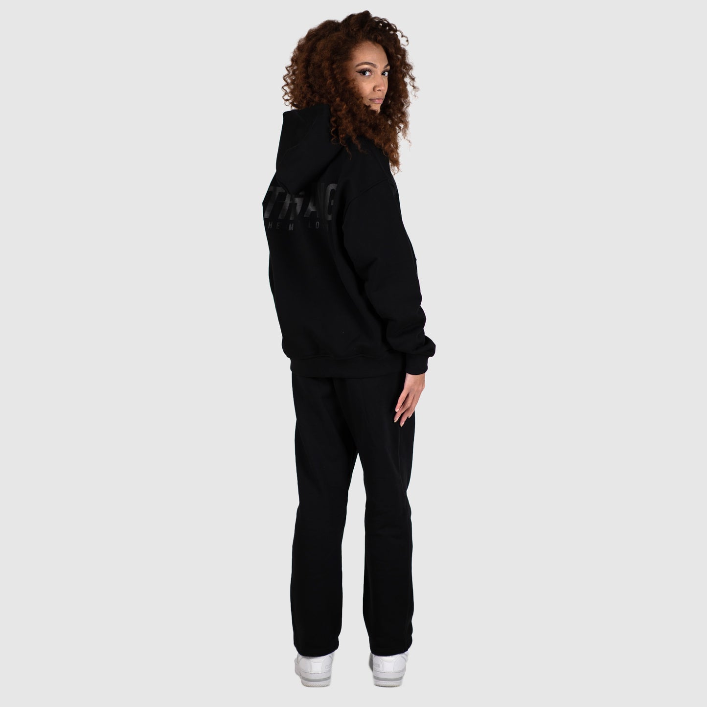 THGANGL Premium Weight Zip Up Hoody - Black/Stealth