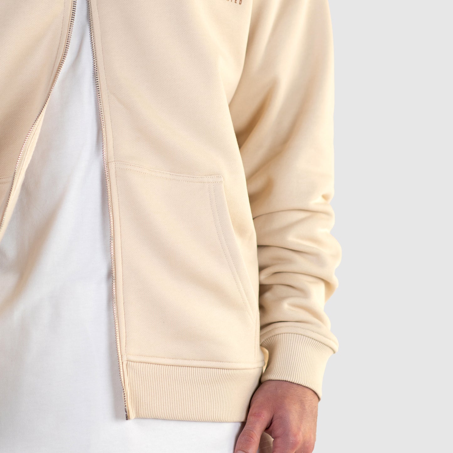THGANGL Premium Weight Zip Up Hoody - Oatmeal