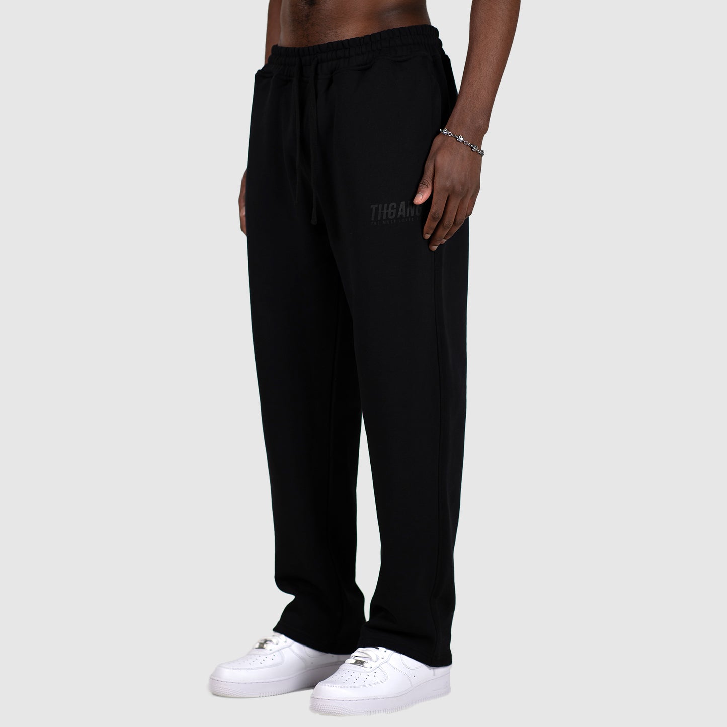 THGANGL Premium Weight Relaxed Fit Sweatpants - Black/Stealth