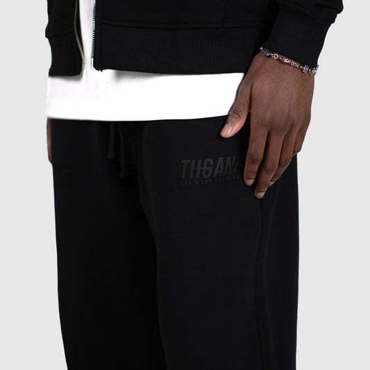 THGANGL Premium Weight Relaxed Fit Sweatpants - Black/Stealth