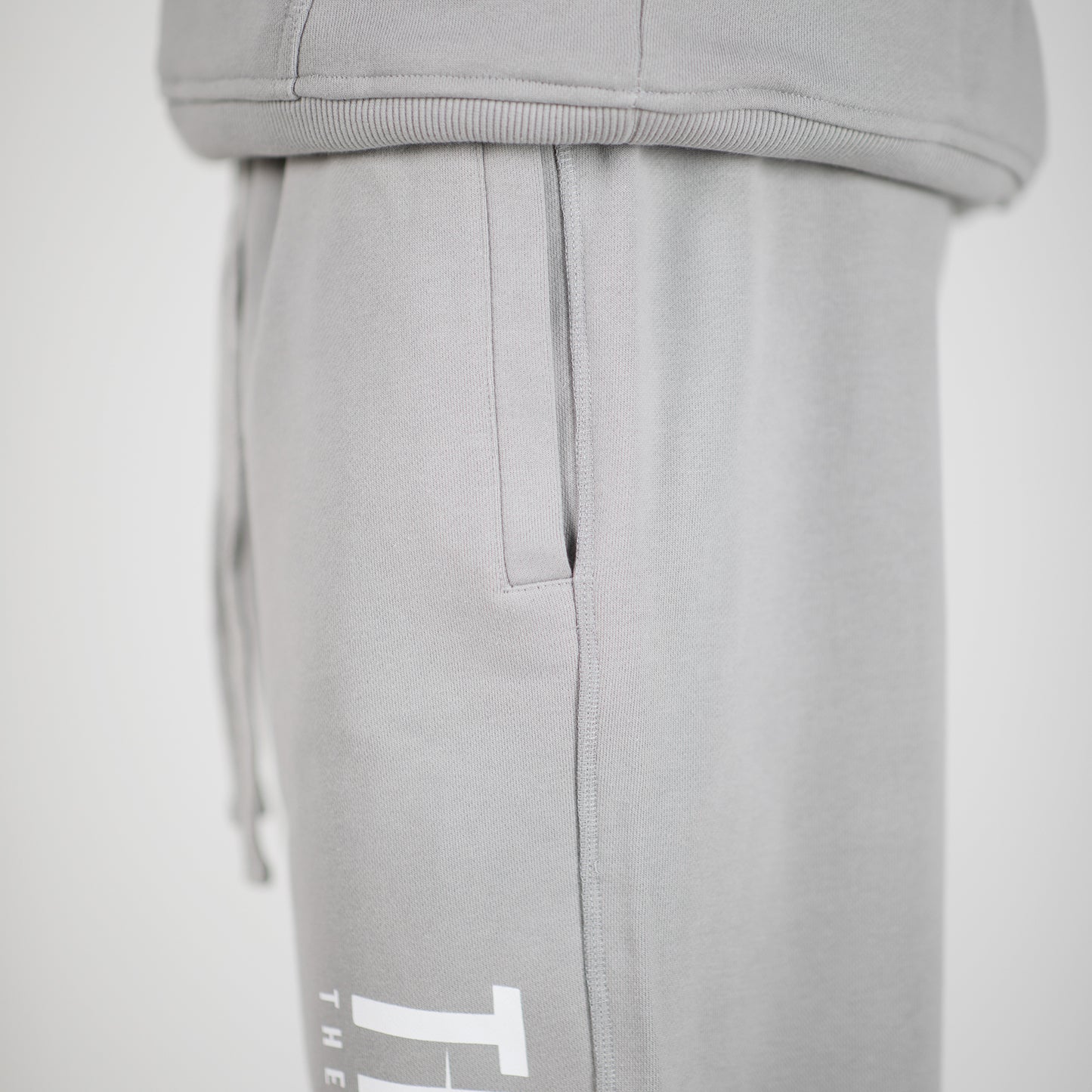 TOA Regular Fit Cuffed Joggers - Ultimate Grey/White