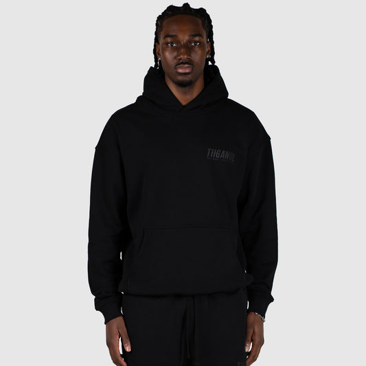 THGANGL Premium Weight Pullover Relaxed Fit Hoody - Black/Stealth