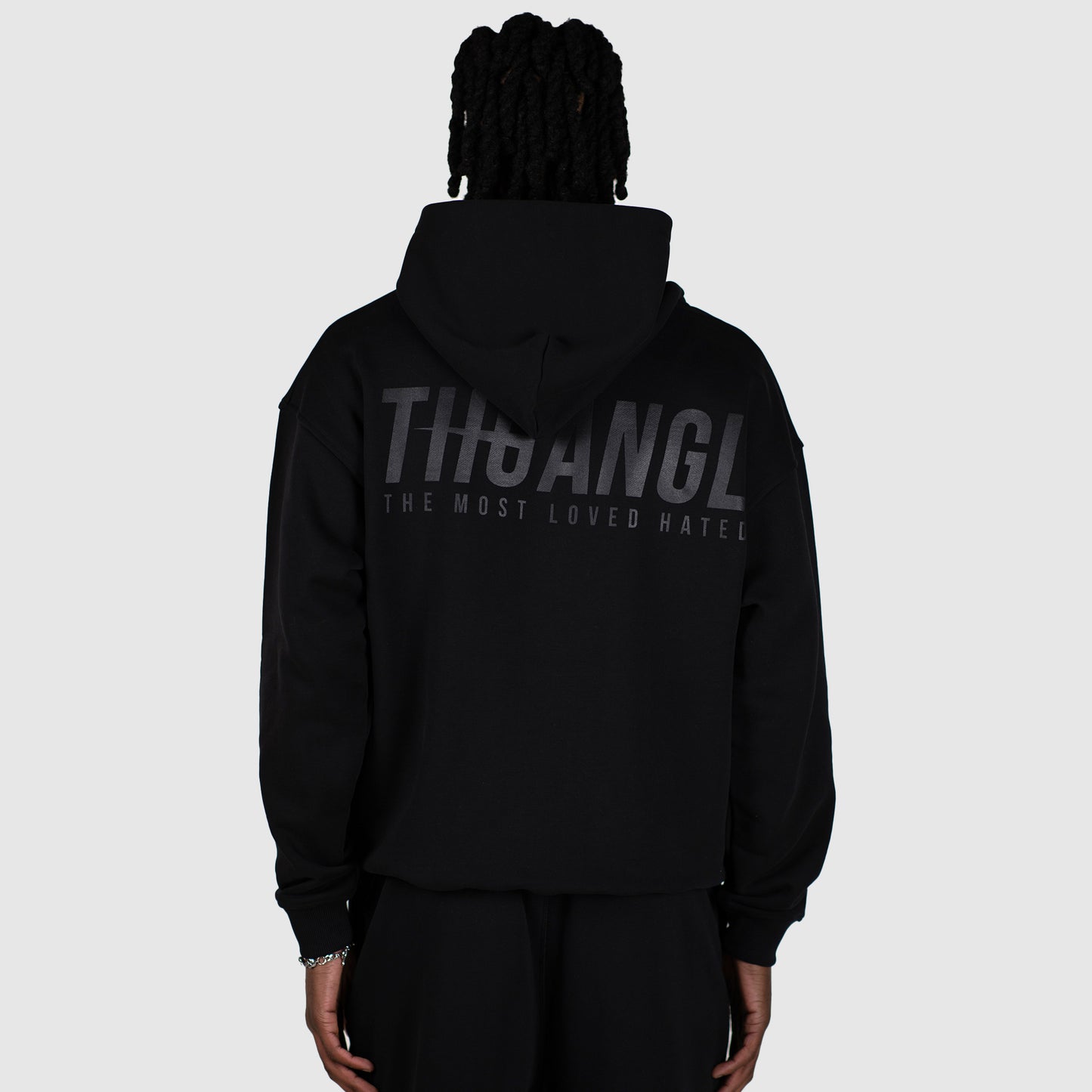 THGANGL Premium Weight Pullover Relaxed Fit Hoody - Black/Stealth
