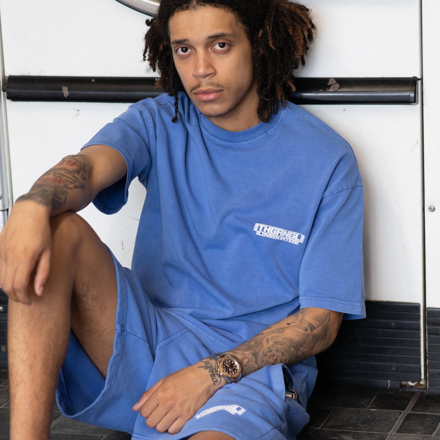 Washed Team T-Shirt - Blue