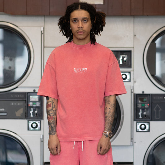 Washed Basic T-Shirt - Pink