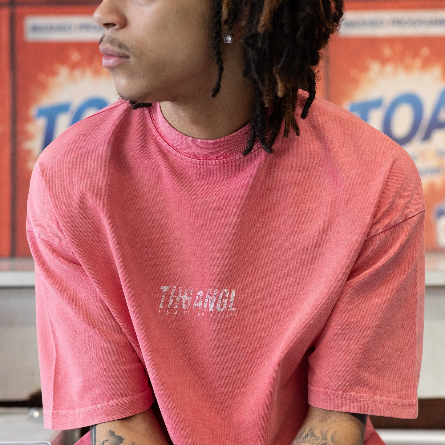 Washed Basic T-Shirt - Pink