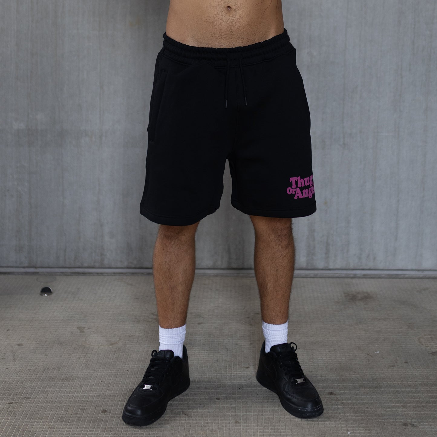 Cooper Sweat Shorts - Black/Sparkling Grape