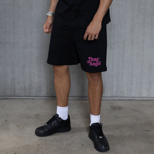 Cooper Sweat Shorts - Black/Sparkling Grape