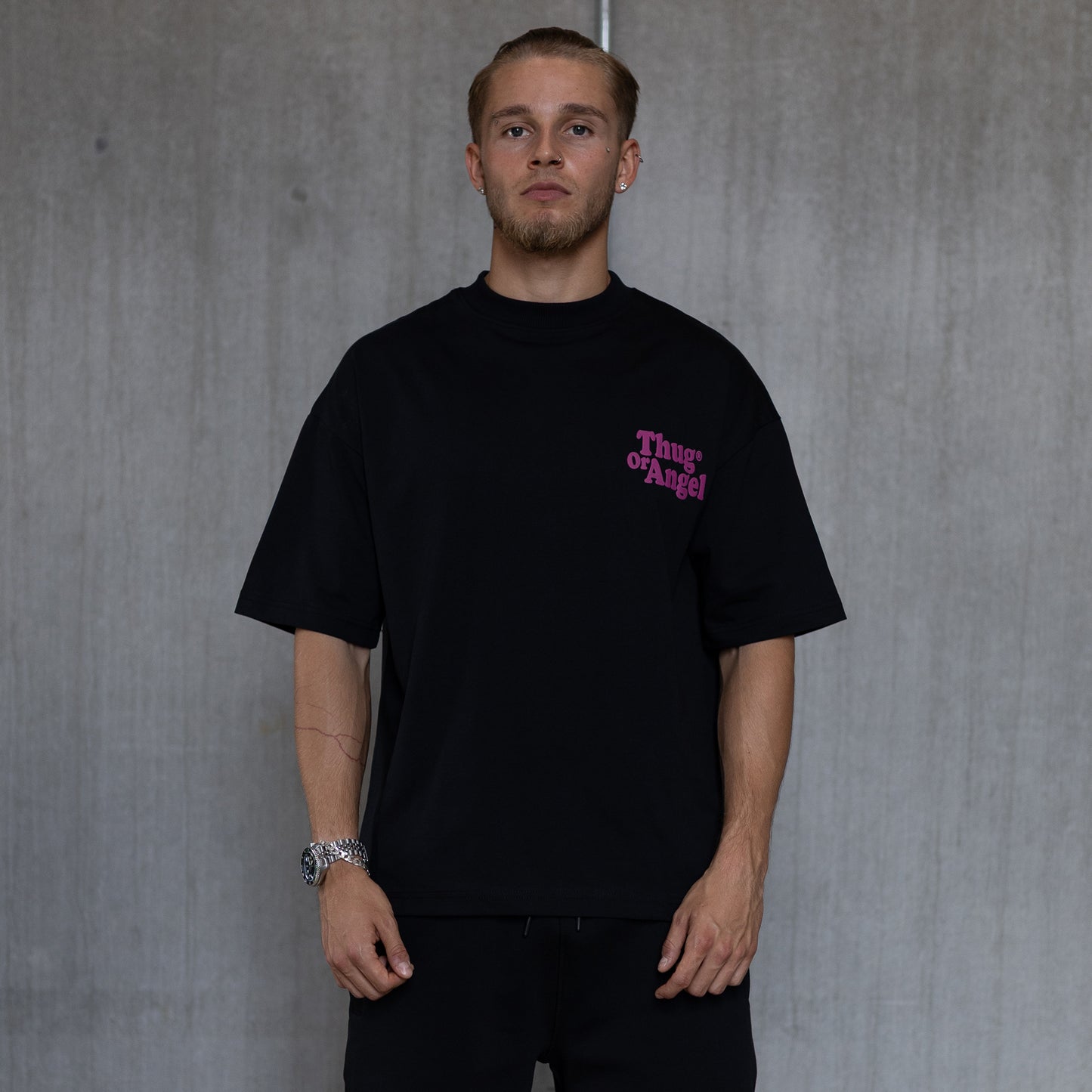 Cooper T-Shirt - Black/Sparkling Grape