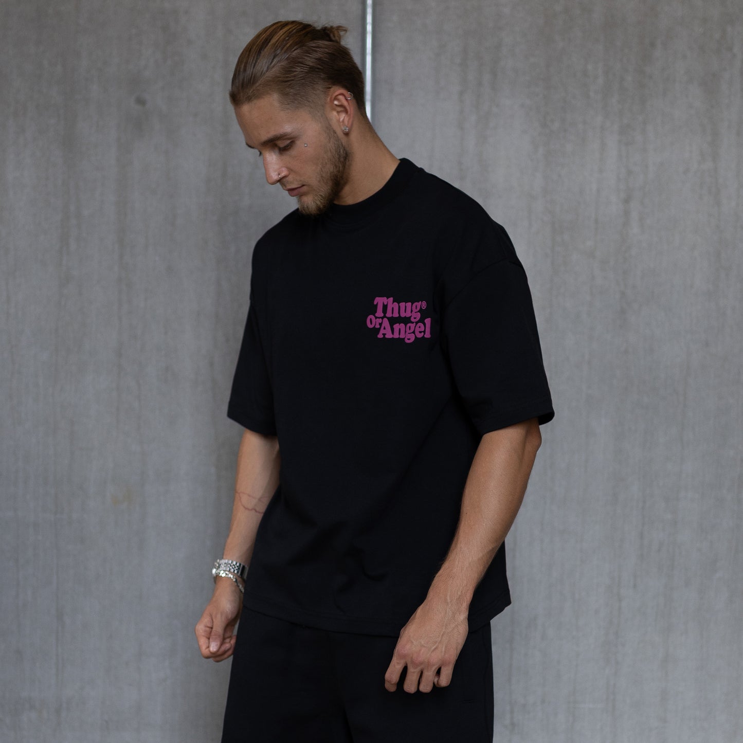 Cooper T-Shirt - Black/Sparkling Grape