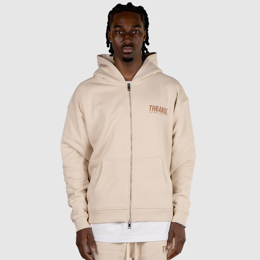 Flow Zip Up Hoodie - Oatmeal