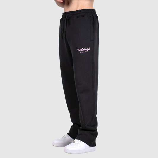 Holiday Straight Joggers - Black/Pink