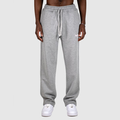 Holiday Straight Joggers - Grey Marl/White