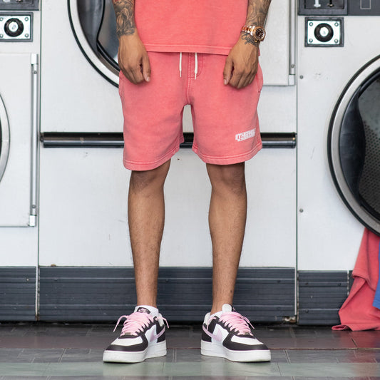 Washed Team Shorts - Pink