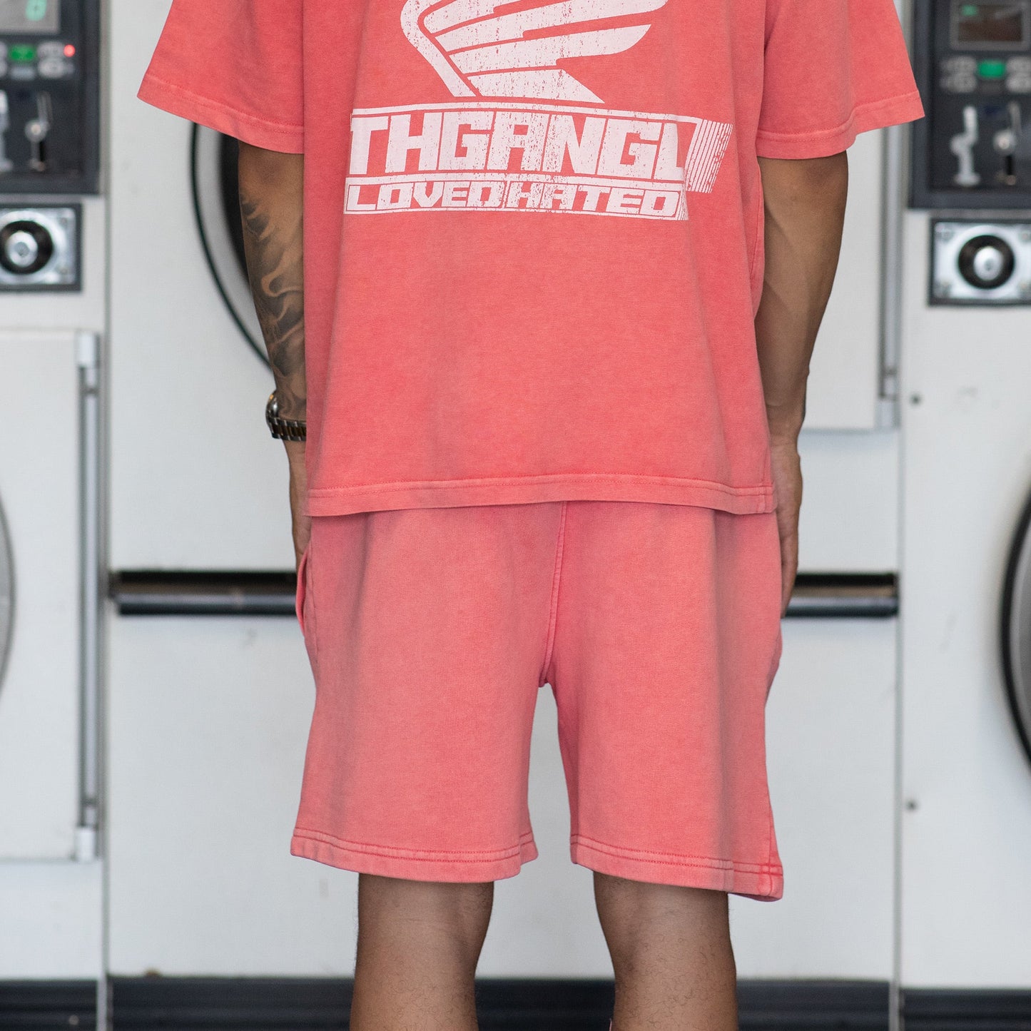 Washed Team Shorts - Pink