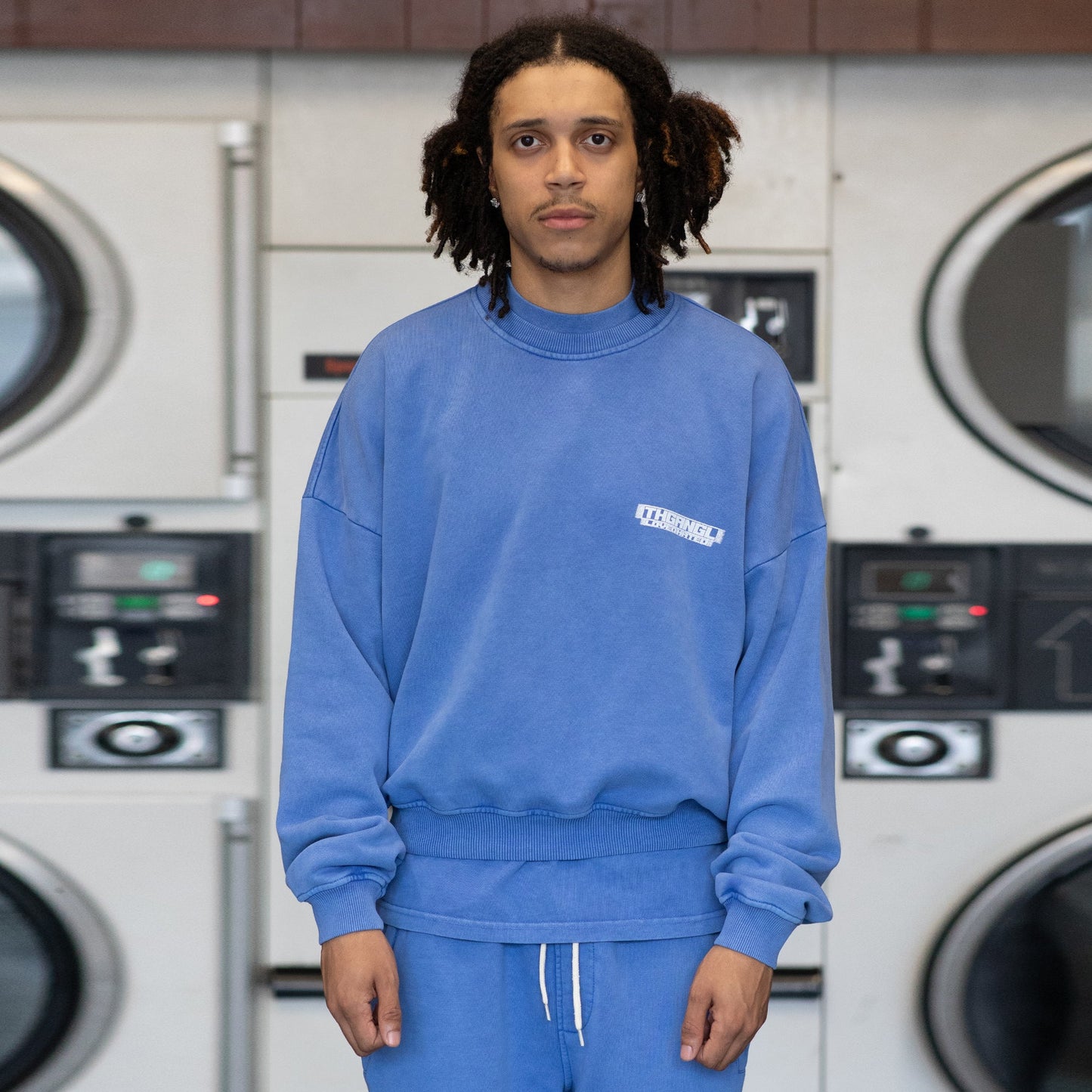 Washed Team Sweatshirt - Blue