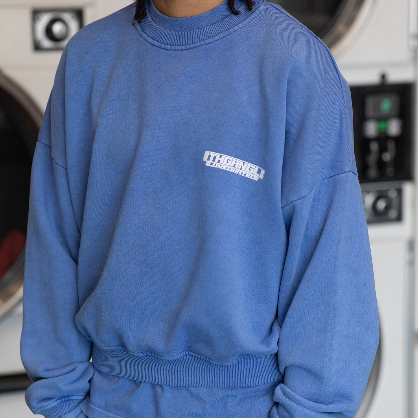 Washed Team Sweatshirt - Blue