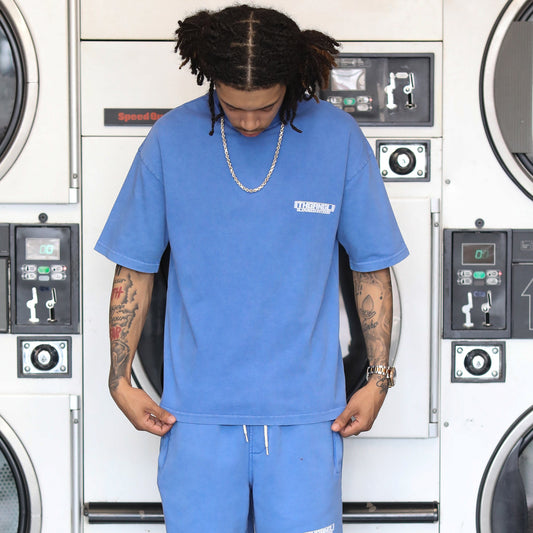 Washed Team T-Shirt - Blue