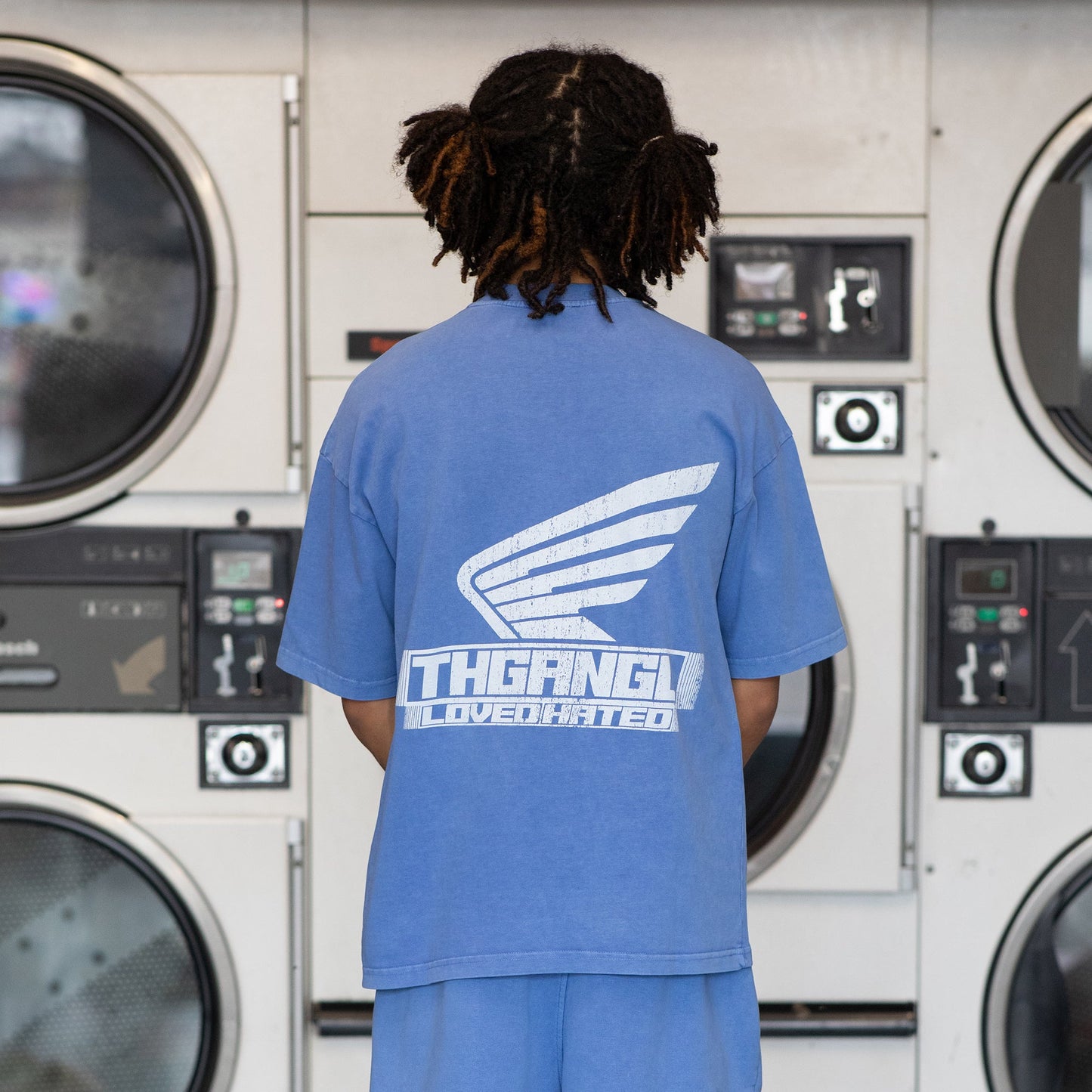 Washed Team T-Shirt - Blue