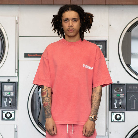 Washed Team T-Shirt - Pink