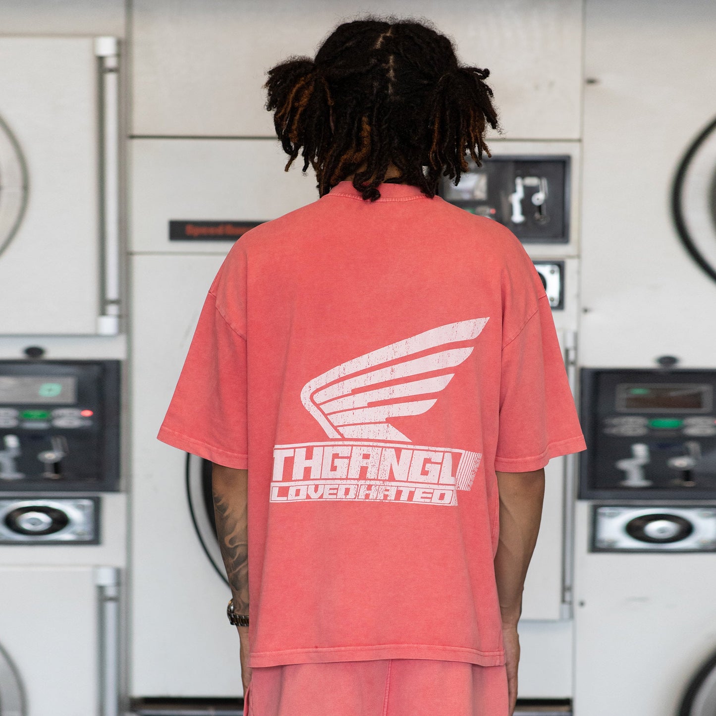 Washed Team T-Shirt - Pink