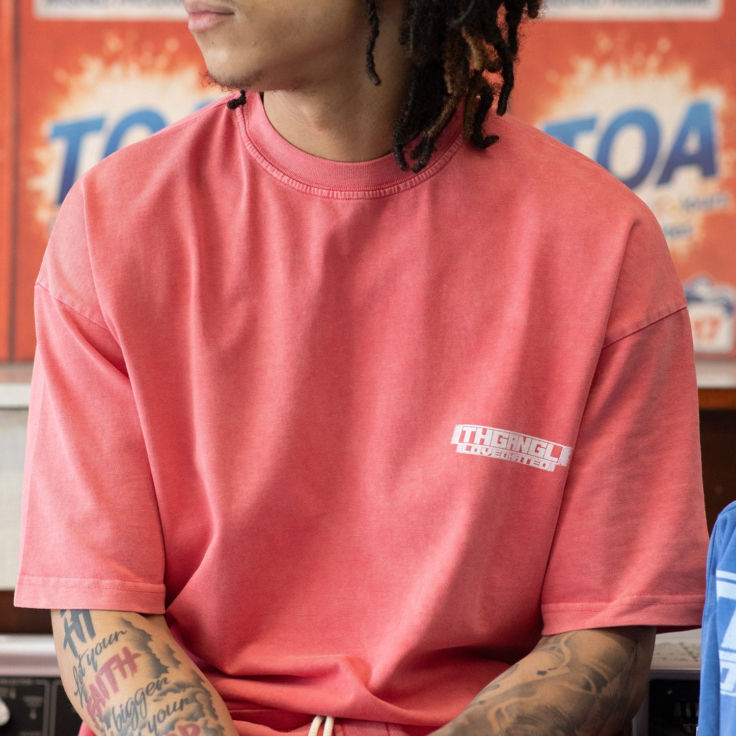 Washed Team T-Shirt - Pink