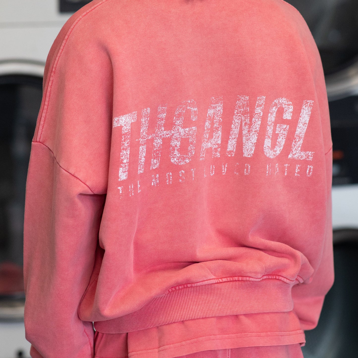 Washed Uniform Sweatshirt - Pink